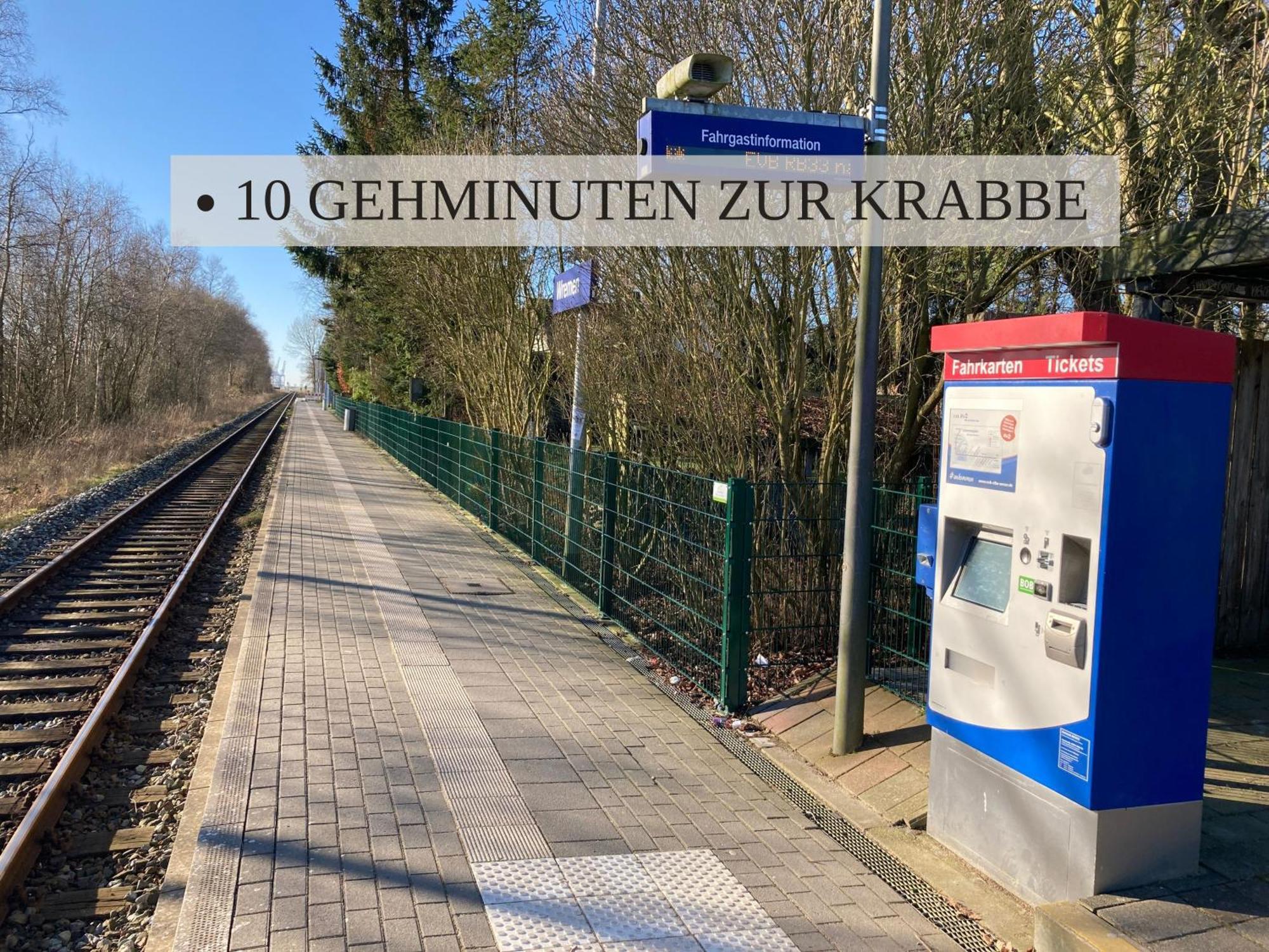 Haus Krabbe, Apartment 10, Naehe Bremerhaven, Fuer 1-2 Personen, 2 Schlafzimmer, Einzelbetten, Zweite Etage, Zentral Gelegen, Bis Zu 2 Hunden Kostenfrei Willkommen Wremen Exteriör bild